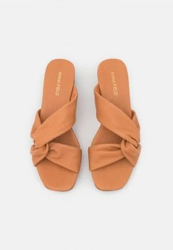 Venta al por mayor 🥰 Anna Field LEATHER - Zuecos - Cognac, Mujer 😍 -Elegancia Femenina Tienda 00b5a26e8a3f4f2c93f7aba51c3c2d74