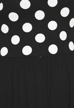 Venta al por mayor ✔️ Anna Field BOAT NECK PRINT 💯 DRESS WITH SOLID ✨ SKIRT - Vestido Ligero - Black/white, Mujer ❤️ -Elegancia Femenina Tienda 025a4f903db74262b1e495214a19af49