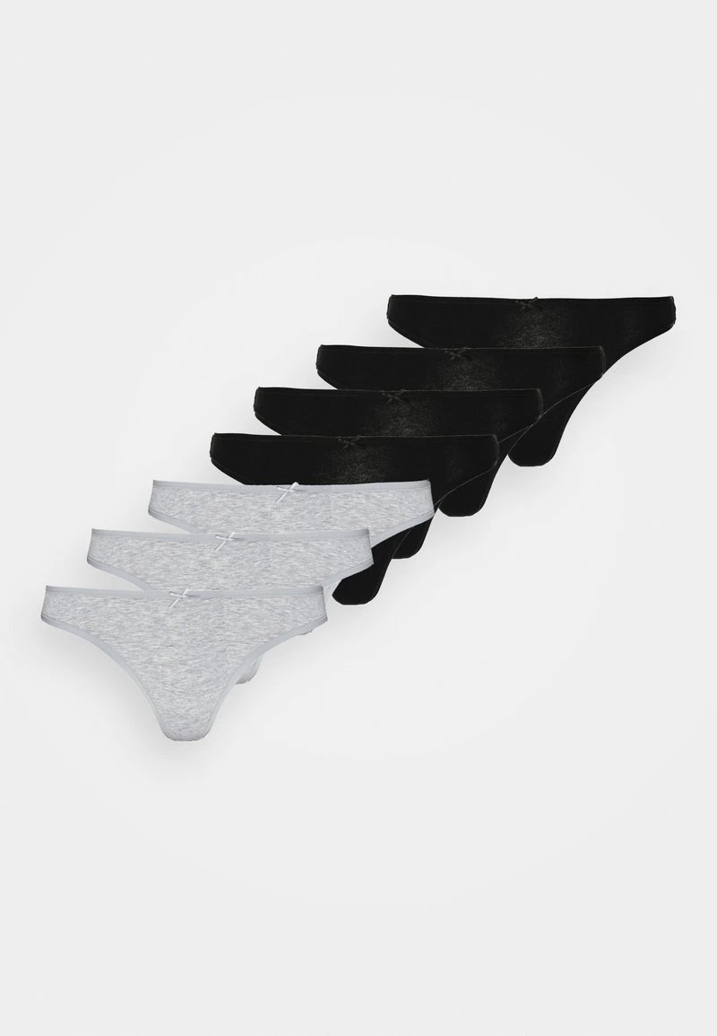 Lo mas barato 😍 Anna Field GEORGINA 7PP THONG COTTON - Tanga - Black/grey, Mujer 💯 7 Lo mas barato 😍 Anna Field GEORGINA 7PP THONG COTTON - Tanga - Black/grey, Mujer 💯 - Imagen 5
