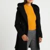 Barato ⌛ Anna Field DOUBLE BREASTED COAT WITH HOOD - Abrigo Clásico - Black, Mujer 🤩