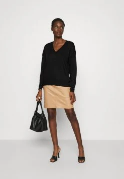 Venta express ⌛ Anna Field BASIC- SOFT V-NECK - Jersey De Punto - Black, Mujer ⌛ -Elegancia Femenina Tienda 0df3793c837b491d809db541537202fa