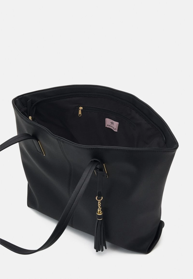 mejor venta 🌟 Anna Field Bolso Shopping - Black, Mujer ⌛ 5 mejor venta 🌟 Anna Field Bolso Shopping - Black, Mujer ⌛ - Imagen 3