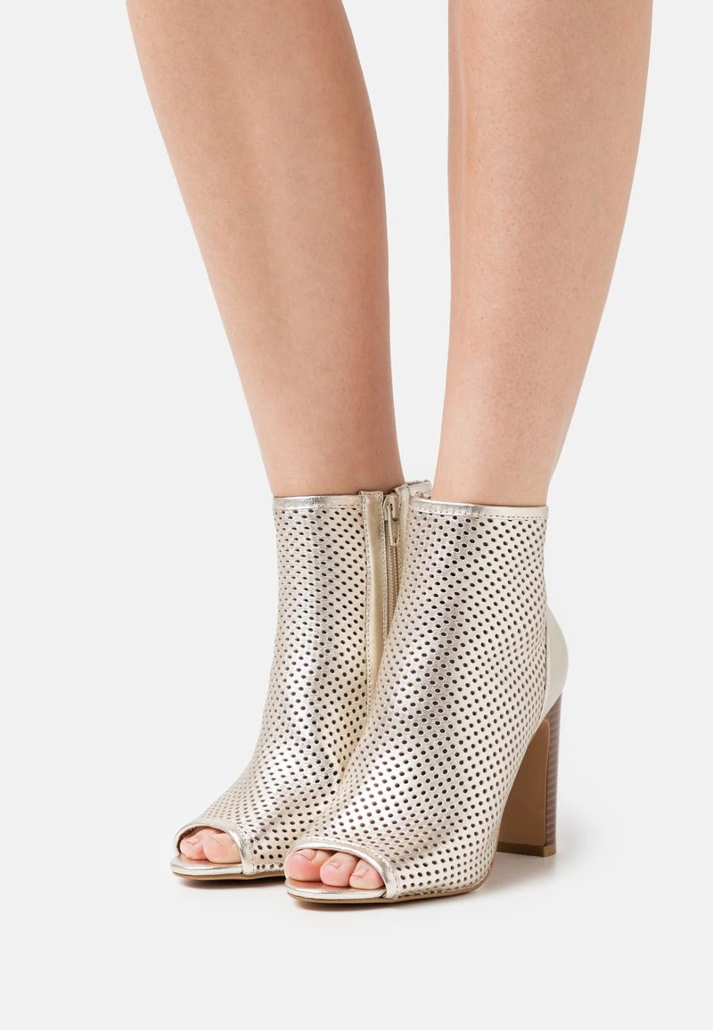 Nuevo 🤩 Anna Field LEATHER - Botines De Tacón - Gold, Mujer 🎁 3 Nuevo 🤩 Anna Field LEATHER - Botines De Tacón - Gold, Mujer 🎁