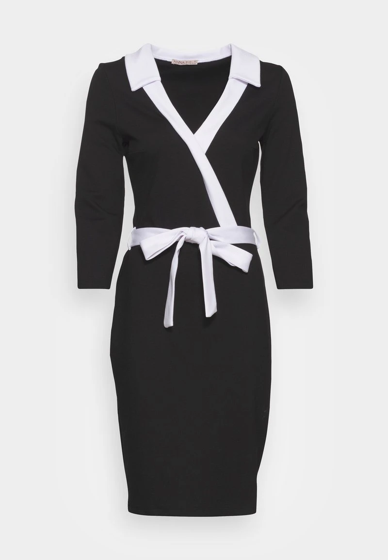 Para estrenar 🤩 Anna Field Vestido Ligero - Black/white, Mujer ✨ 6 Para estrenar 🤩 Anna Field Vestido Ligero - Black/white, Mujer ✨ - Imagen 4