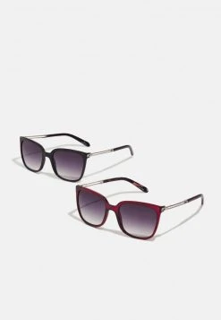 Toma de corriente ✔️ Anna Field 2 PACK - Gafas De Sol - Black/red, Mujer ✔️