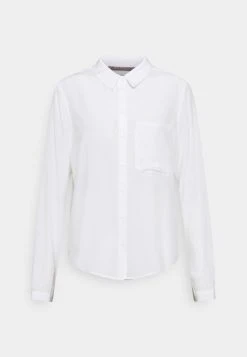 Presupuesto ⌛ Anna Field Basic Blouse With Pocket - Camisa - Off-white, Mujer 💯