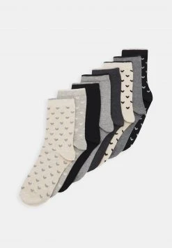 Presupuesto 😍 Anna Field HEART ANKLE 8 PACK - Calcetines - Black/grey, Mujer 😍