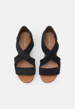 Venta al por mayor ❤️ Anna Field LEATHER - Sandalias Con Plataforma - Dark Blue, Mujer 🥰 -Elegancia Femenina Tienda 188e47b623004ca8a2d0279d0cb019a0
