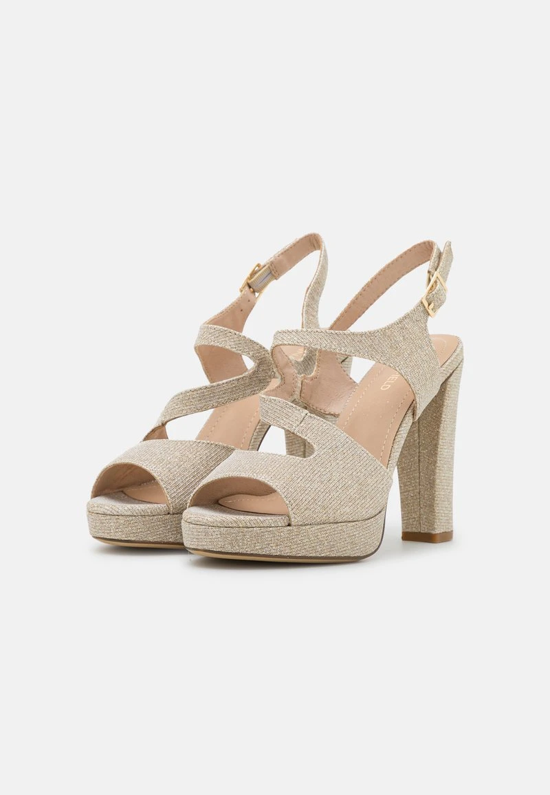 Toma de corriente ✔️ Anna Field 🌟 Sandalias De Tacón - Gold, Mujer 😀 5 Toma de corriente ✔️ Anna Field 🌟 Sandalias De Tacón - Gold, Mujer 😀 - Imagen 3