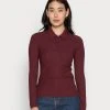 Mejor precio 🌟 Anna Field RIBBED POLO LONGSLEEVE - Camiseta De Manga Larga - Dark Red, Mujer 🔥 2 Mejor precio 🌟 Anna Field RIBBED POLO LONGSLEEVE - Camiseta De Manga Larga - Dark Red, Mujer 🔥 -Elegancia Femenina Tienda 218c1317178b49babb8ad37f5afb786b