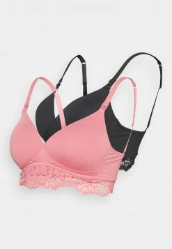 Toma de corriente ✔️ Anna Field 2PACK LACE MATERNITY BRA - Sujetador Básico - Black/pink, Mujer ❤️
