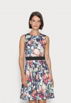 ofertas 👍 Anna Field Vestido Informal - Dark Blue/multi-coloured, Mujer ✨