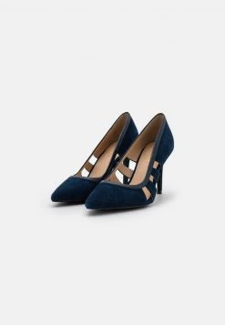 Nuevo 🛒 Anna Field LEATHER - Tacones - Dark Blue, Mujer ⭐ -Elegancia Femenina Tienda 25e0edc4225c4444b39361de3b275f01