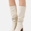 ofertas 🌟 Anna Field LEATHER - Botas De Tacón - White, Mujer ⭐