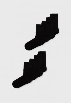mejor venta ⭐ Anna Field 8 PACK ANKLE SOCKS - Calcetines - Black, Mujer ⌛