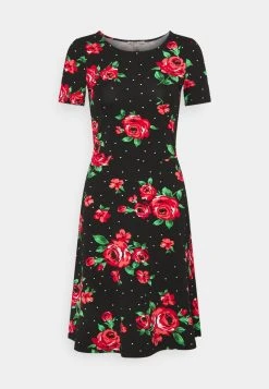 Para estrenar ⭐ Anna Field Vestido Ligero - Black / Pink, Mujer ⭐