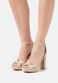 Venta express ❤️ Anna Field LEATHER - Sandalias De Tacón - Beige, Mujer 🤩