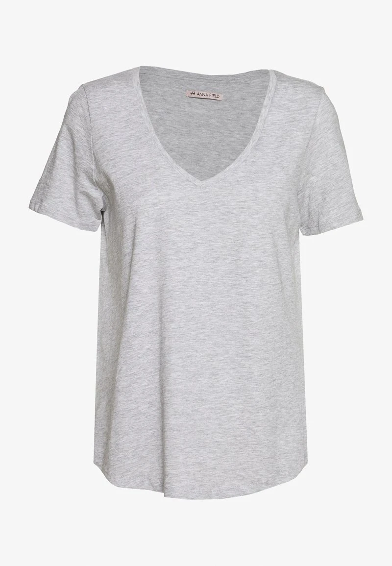 Venta al por mayor 😉 Anna Field Camiseta Básica - Mottled Light Grey/blue, Mujer 😍 4 Venta al por mayor 😉 Anna Field Camiseta Básica - Mottled Light Grey/blue, Mujer 😍 - Imagen 2