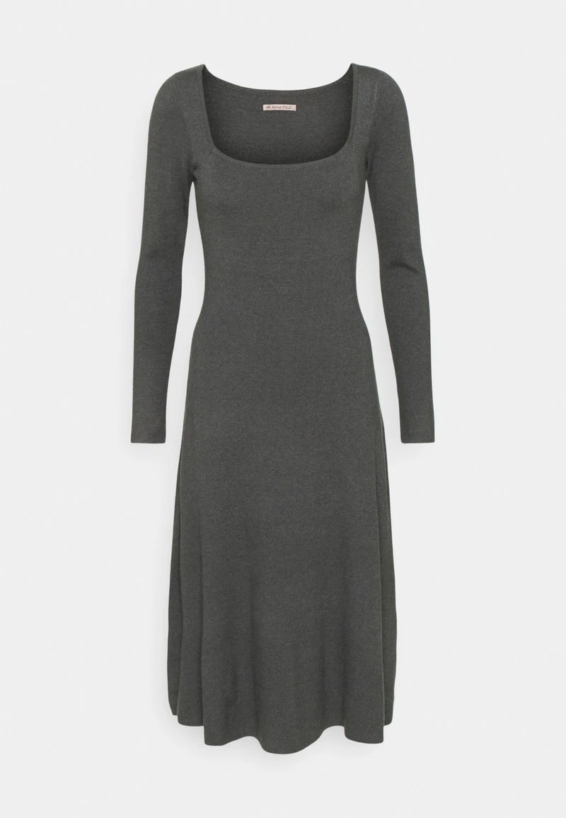 Nuevo ✨ Anna Field Vestido De Punto - Mottled Dark Grey, Mujer ⭐ 7 Nuevo ✨ Anna Field Vestido De Punto - Mottled Dark Grey, Mujer ⭐ - Imagen 5