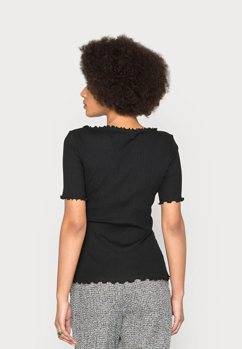 Mejor precio 🌟 Anna Field Camiseta Básica - Black, Mujer ✨ 5 Mejor precio 🌟 Anna Field Camiseta Básica - Black, Mujer ✨ - Imagen 3