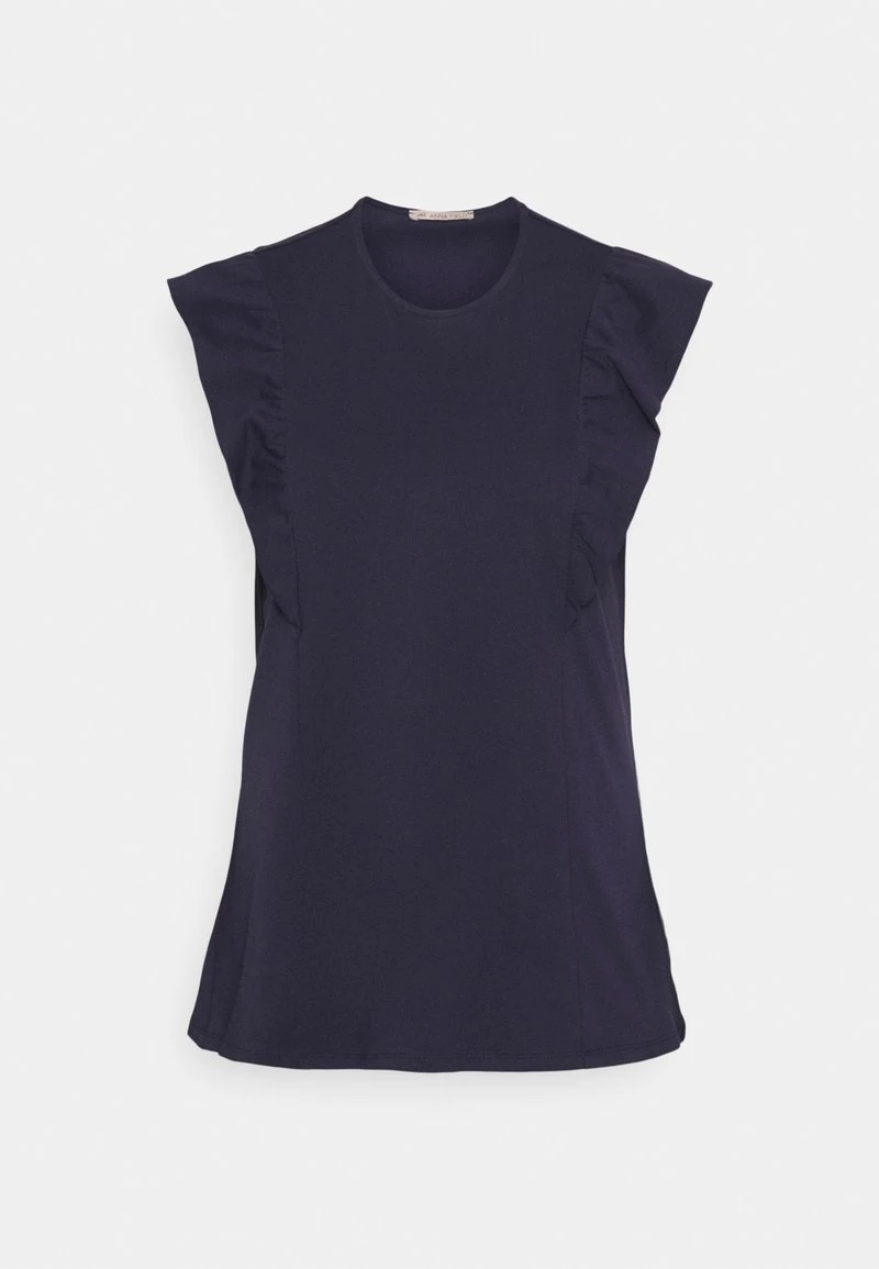 Mejor trato 🧨 Anna Field Camiseta Básica - Dark Blue, Mujer ⌛ 6 Mejor trato 🧨 Anna Field Camiseta Básica - Dark Blue, Mujer ⌛ - Imagen 4