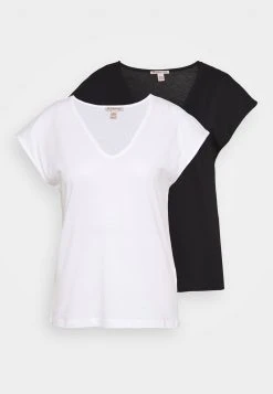 Gran venta 👍 Anna Field 2 PACK - Camiseta Básica - Black/white, Mujer ⌛ -Elegancia Femenina Tienda 3f70515ddea441198ad67ad028d850d3