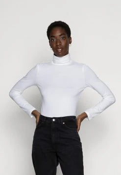 Cupón 😀 Anna Field BASIC ROLL NECK LONG SLEEVES TOP - Camiseta De Manga Larga - White, Mujer ⌛
