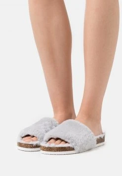 Para estrenar 🥰 Anna Field Pantuflas - Light Grey, Mujer 👍