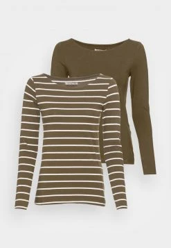 mejor venta 🛒 Anna Field 2 PACK - Camiseta De Manga Larga - Khaki, Mujer 🛒 -Elegancia Femenina Tienda 4f13d820e9dd491b9a1825656b954db0