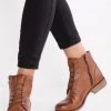 Barato 🌟 Anna Field LEATHER BOOTIES - Botines Bajos - Cognac, Mujer 😀