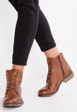Barato 🌟 Anna Field LEATHER BOOTIES - Botines Bajos - Cognac, Mujer 😀