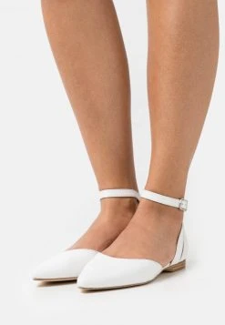 Nuevo 🤩 Anna Field LEATHER - Bailarinas Con Hebilla - White, Mujer ⌛