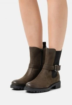 Mejor trato ⌛ Anna Field LEATHER - Botines - Khaki, Mujer 😍