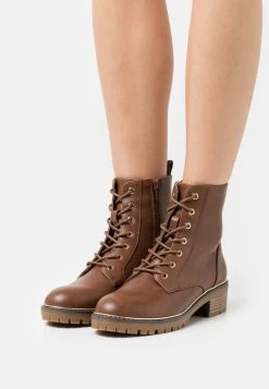 Nuevo 😀 Anna Field Botines Con Cordones - Cognac, Mujer ✨