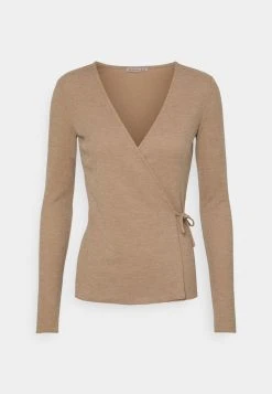 Barato ✨ Anna Field Camiseta De Manga Larga - Mottled Beige, Mujer 🌟
