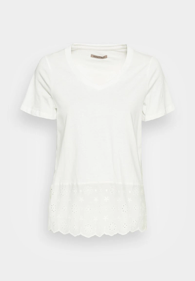 Comprar 😀 Anna Field Camiseta Básica - Off White, Mujer 🤩 6 Comprar 😀 Anna Field Camiseta Básica - Off White, Mujer 🤩 - Imagen 4