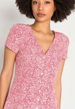 Venta al por mayor 🔥 Anna Field Vestido Informal - Coral/white, Mujer 🛒 -Elegancia Femenina Tienda 554e0218cb1240c7967e1854033bdfdb