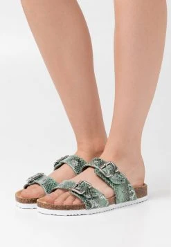 Promoción ✔️ Anna Field Pantuflas - Mint, Mujer 🧨