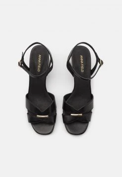 Lo mas barato ✔️ Anna Field LEATHER - ⌛ Sandalias - Black, Mujer ⭐ -Elegancia Femenina Tienda 5a8bc2654ae241fc8698fa8b9002ffc8