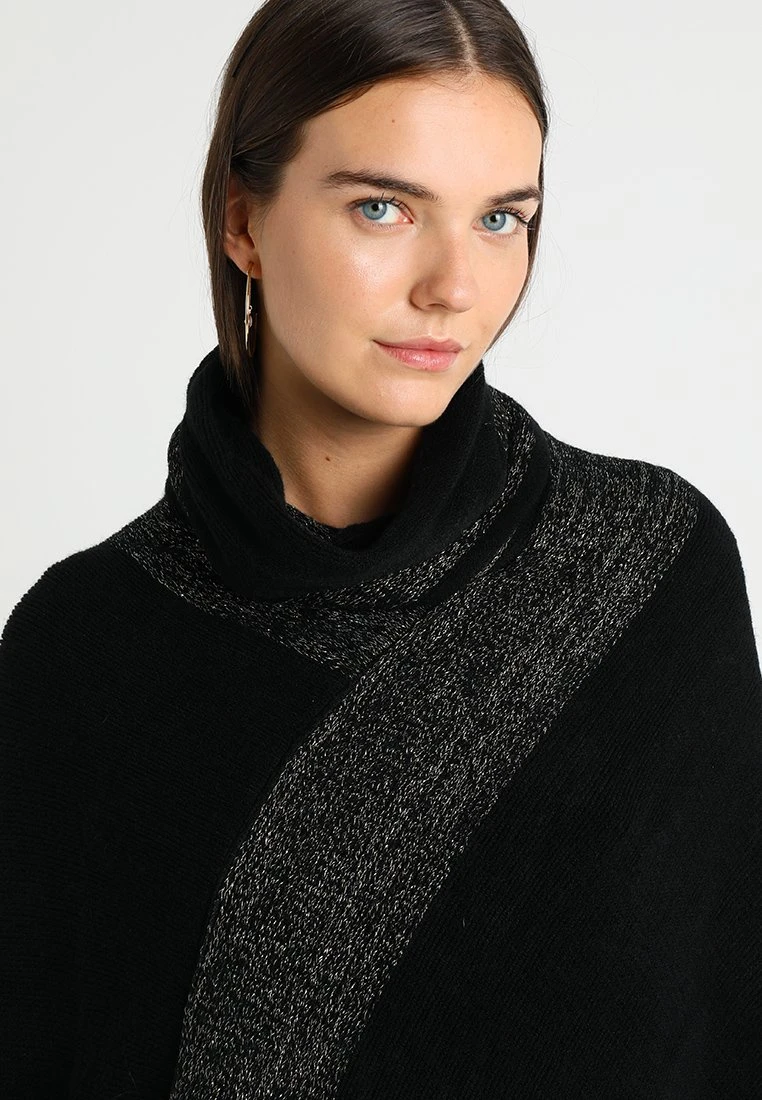 Nuevo ⭐ Anna Field Poncho - Black/gold, Mujer 🥰 8 Nuevo ⭐ Anna Field Poncho - Black/gold, Mujer 🥰 - Imagen 6