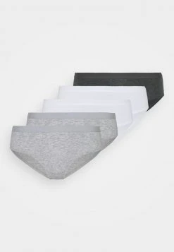 Toma de corriente 👏 Anna Field 5 PACK COTTON BRIEF - Braguitas - Grey/white, Mujer 🛒