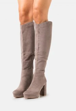 ofertas ❤️ Anna Field Botas De Tacón - Taupe, Mujer 🥰