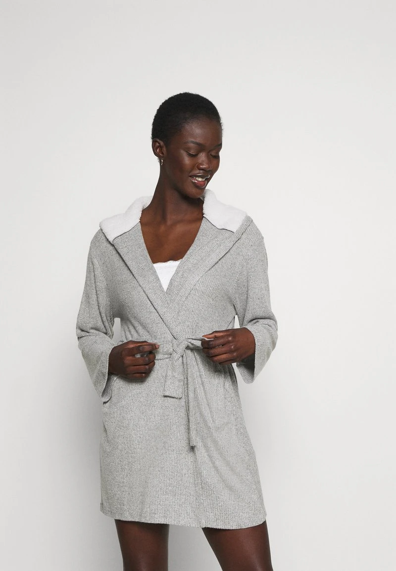 Lo mas barato ✨ Anna Field RIBBED BATHROBE - Albornoz - Grey, Mujer 🧨 3 Lo mas barato ✨ Anna Field RIBBED BATHROBE - Albornoz - Grey, Mujer 🧨