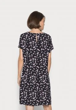 Gran venta ⌛ Anna Field WOVEN 🎉 DRESS BASIC TUNNEL - Vestido Informal - Black/lilac, Mujer 🛒 -Elegancia Femenina Tienda 697db1ae18d44370ab857ed56f90dfaf