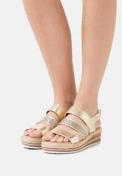 Mejor trato ⭐ Anna Field LEATHER - Alpargatas - Gold, Mujer ✨