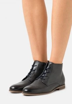 Barato ⌛ Anna Field LEATHER - Botines Bajos - Dark Blue, Mujer ⭐