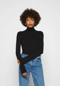 Mejor precio ✨ Anna Field BASIC- TURTLE NECK - Jersey De Punto - Black, Mujer ⭐