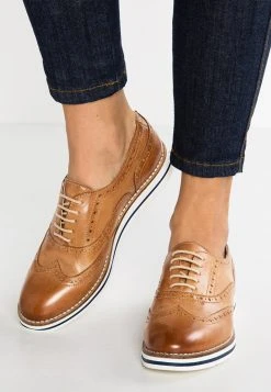 Para estrenar 👏 Anna Field LEATHER - Zapatos Con Cordones - Cognac, Mujer ✔️