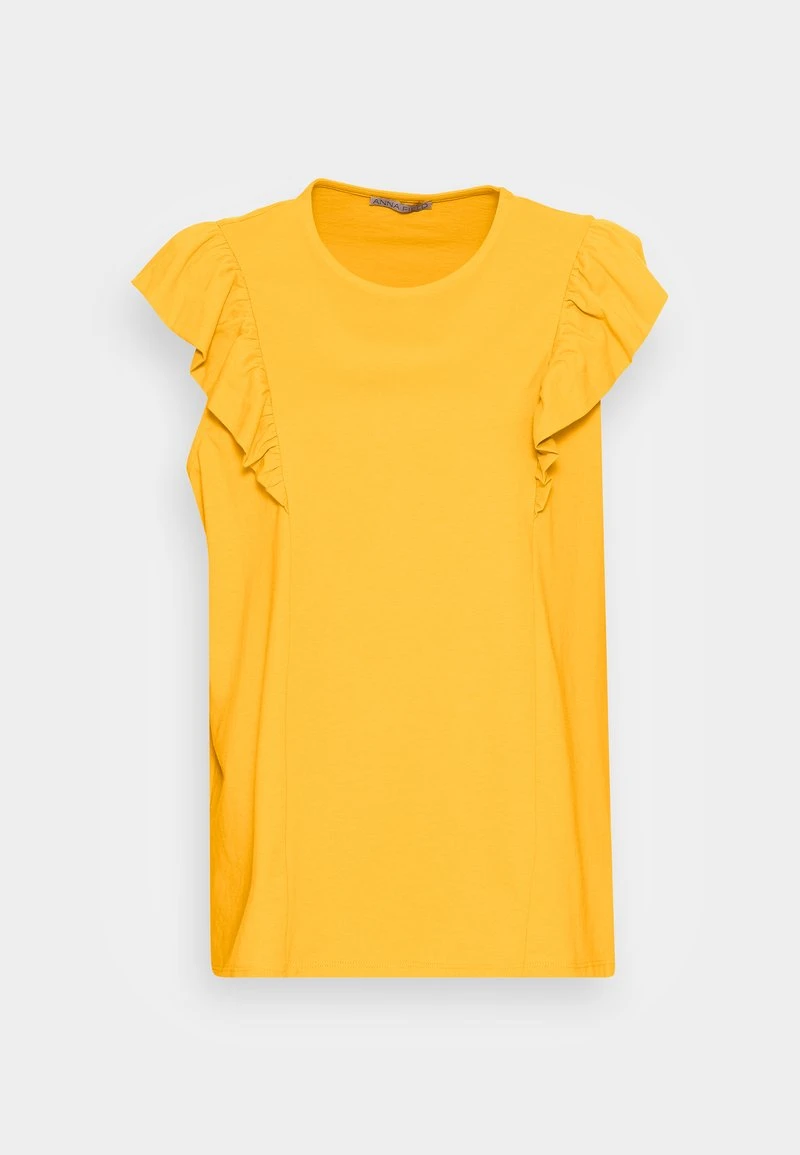 Presupuesto 🛒 Anna Field Camiseta Básica - Dark Yellow, Mujer ⌛ 6 Presupuesto 🛒 Anna Field Camiseta Básica - Dark Yellow, Mujer ⌛ - Imagen 4