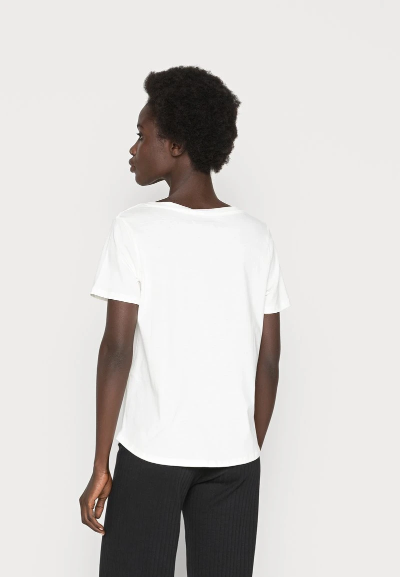 Toma de corriente ⌛ Anna Field Camiseta Básica - White, Mujer ⌛ 5 Toma de corriente ⌛ Anna Field Camiseta Básica - White, Mujer ⌛ - Imagen 3